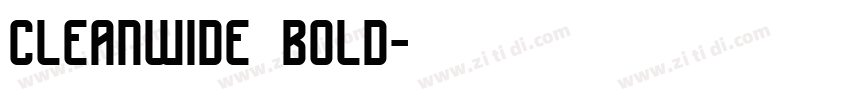 cleanwide bold字体转换